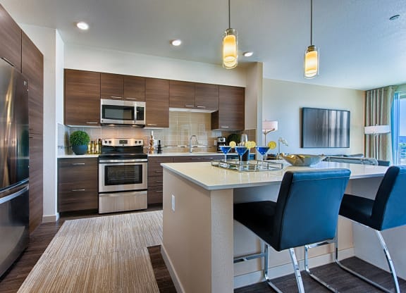 Large kitchens at The View at Cascade Apartments, Arizona, 85255