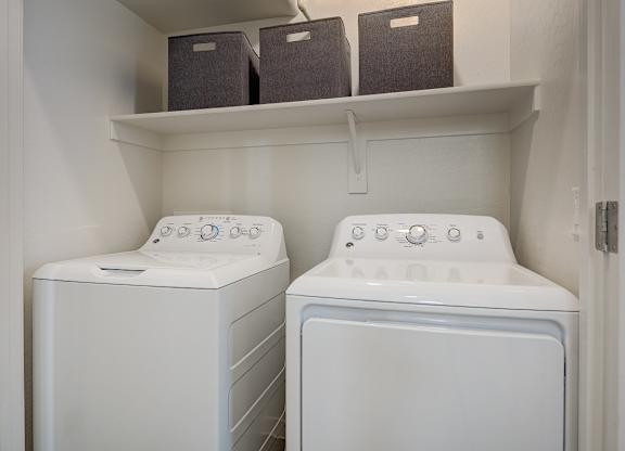 Washer and Dryer in unit at Pillar Lago