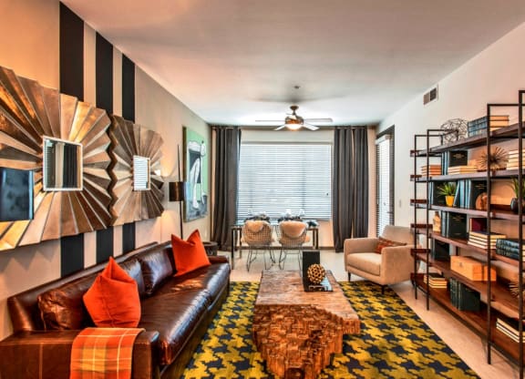 big living rooms at Elevation on Central Apartments, Phoenix, Arizona