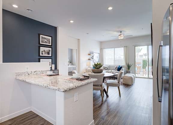Gourmet Kitchen with Island at Pillar Lago