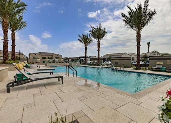 Swimming Pool with Relaxing Sun Decks at Pillar Lago