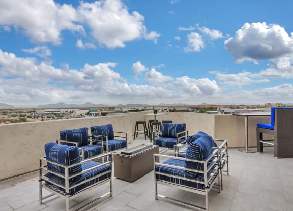 Rooftop deck with 360 views at The View at Cascade Apartments, Arizona, 85255