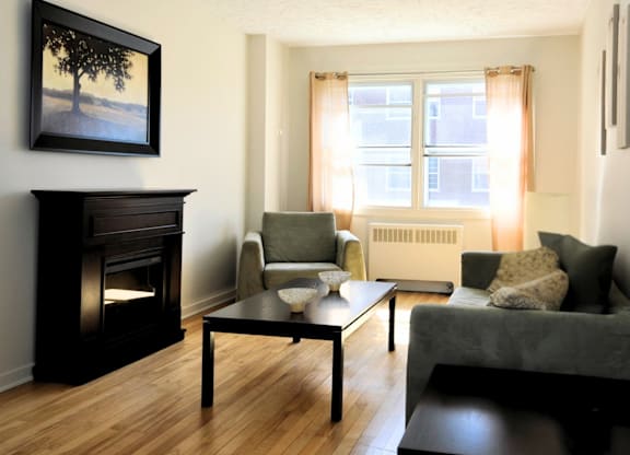 Lakefront Apartments Living Room