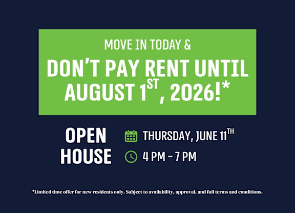 A promotional image offering a move-in deal for new residents.