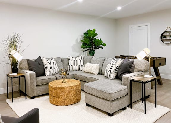 Sherwood Corssing Townhomes - Basement Living Room