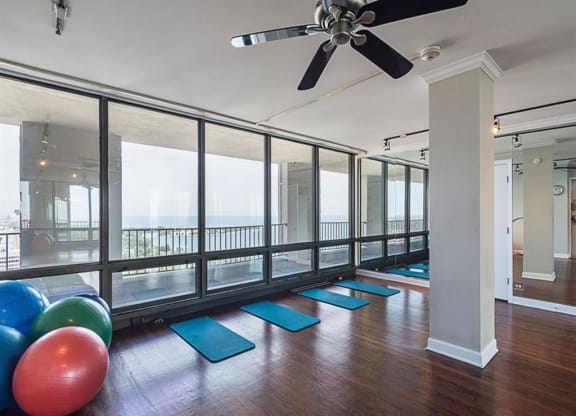 24 Hour Fitness Center Yoga Room