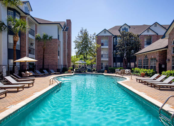 Swimming Pool With Relaxing Sundecks at Whitney at the Heights, Houston, TX