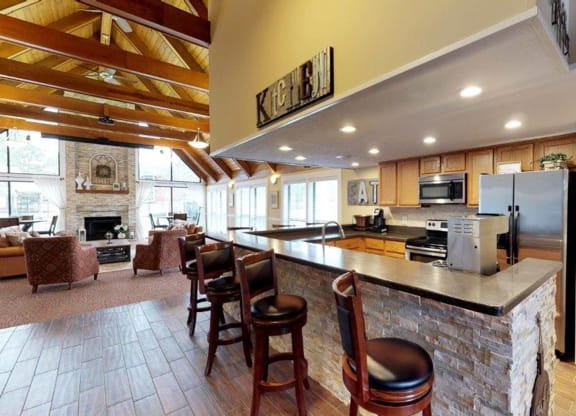 Wooden flooring at Deercross Apartments, Ohio