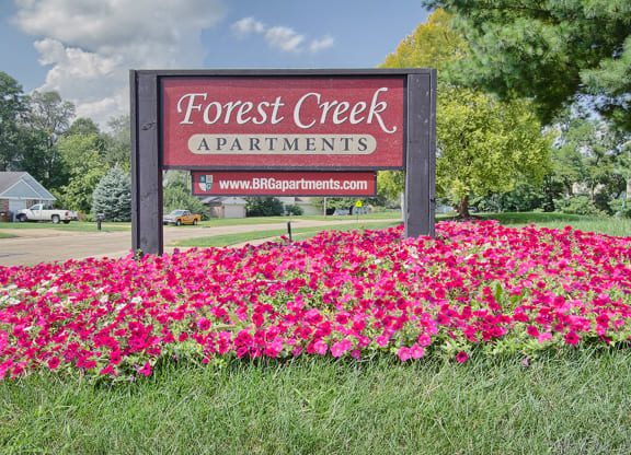 Property Signage at Forest Creek Apartments, Middletown, Ohio