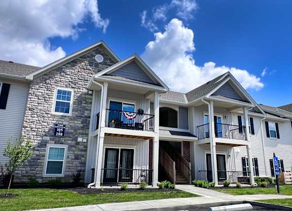 A Two-story Apartment Building at Hebron Station Apartments, Kentucky