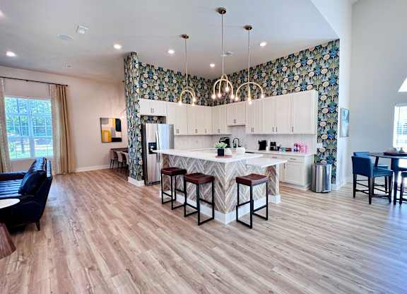 Clubhouse Kitchen at Hebron Station Apartments, Hebron, Kentucky