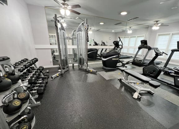 Fitness Center apartments at Steeplechase Apartments, Loveland, 45140