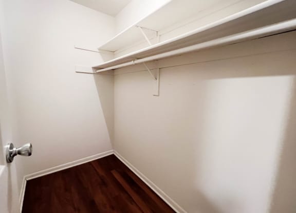 a walk in closet at Concord Woods Apartments, Milford, OH, 45150