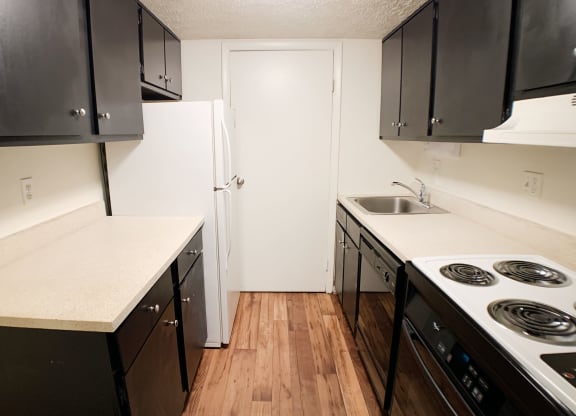Kitchen with counter table at Miamisburg by the Mall, Ohio
