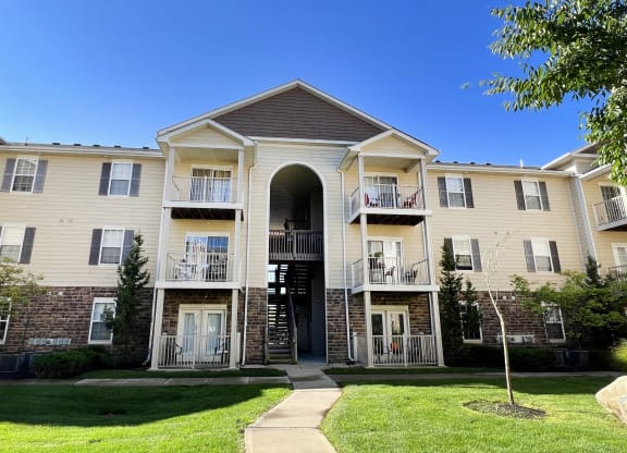 Front Exterior at The Residences at Liberty Crossing, Columbus, 43235
