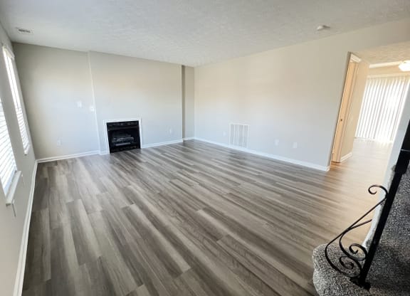 Wood Floor Living Room  at Revere Village Apartments, Centerville, Ohio