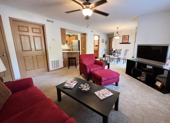 Modern Living Room at Walton Ridge Apartments, Walton, KY, 41094