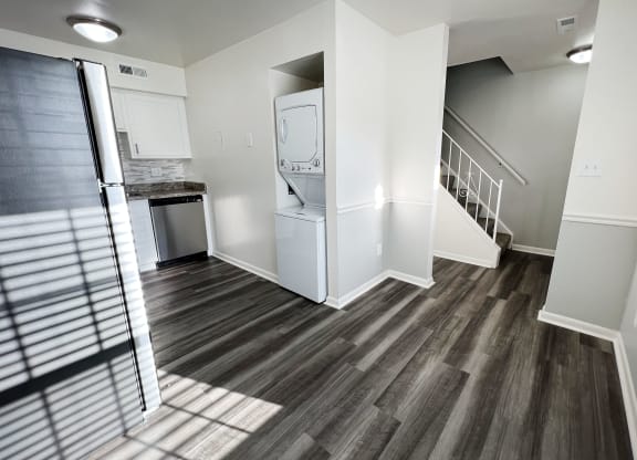 Walnut Creek Townhomes Kitchen with Washer and Dryer Connections at Walnut Creek Townhomes, Cincinnati