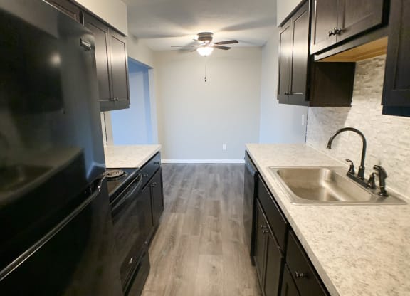 Kitchen area at Crown Pointe Apartments, Kentucky, 41014