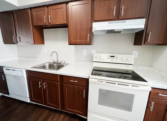 a kitchen at the historic electric building in fort worth, tx at 450 on Keeneland, Richmond