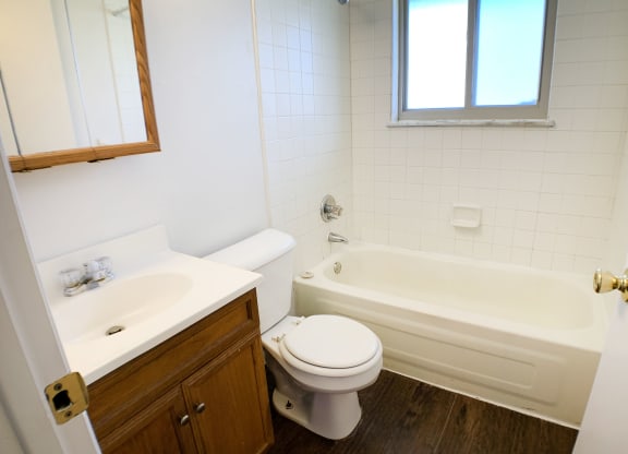 Bathroom With Bathtub  Balconies at Crown Crossing in Amelia, OH