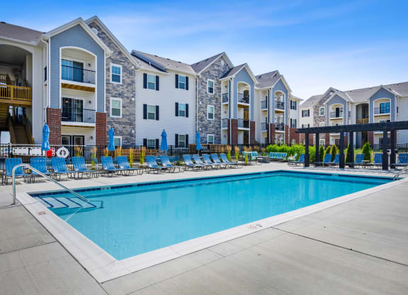 Pool view at Parkway Trails, Florence, KY, 41042