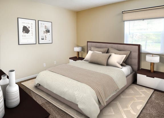 Virtual Bedroom at Crown Crossing Apartments, Amelia, OH