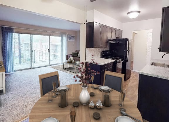 Crown Pointe Renovated Kitchen at Crown Pointe Apartments, Covington, KY, 41014