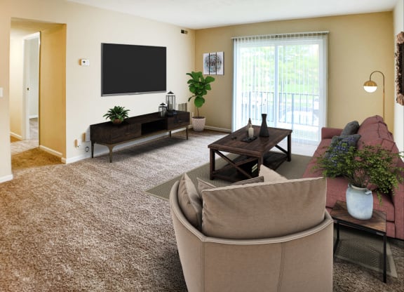 Virtual Living Room at Crown Crossing Apartments, Ohio, 45102