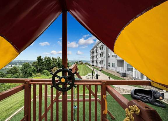 Children's playground at Heights at Black Bear Apartments, Morgantown, West Virginia