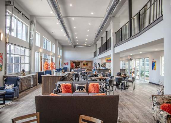 Reception lobby at Heights at Black Bear Apartments, Morgantown, WV, 26501