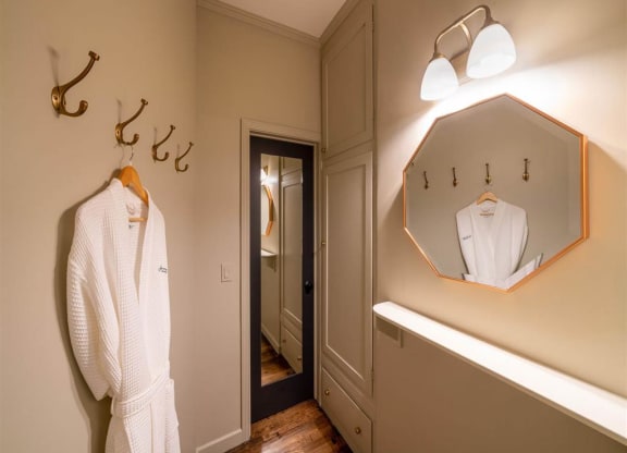 Bathroom With Adequate Storage at The James Hollywood, Los Angeles, CA 90028