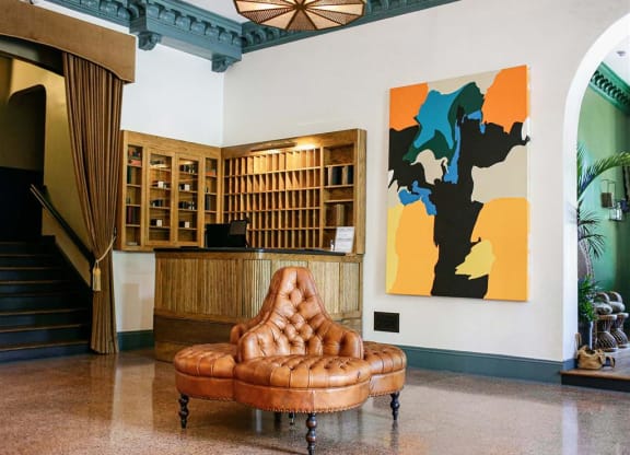 Picturesque Lobby Area at The James Hollywood, Los Angeles, CA 90028