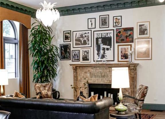 Contemporary Lobby Area at The James Hollywood, Los Angeles, CA 90028