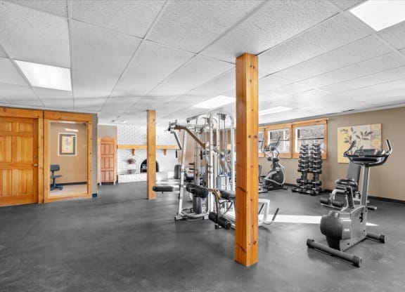 the gym at the estates apartments