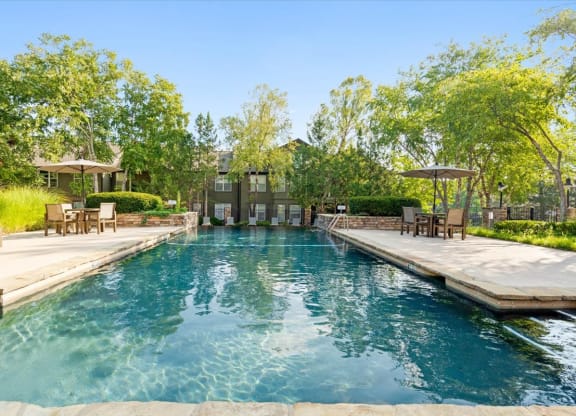 Pool Amenity Area at Deer Creek Apartment Homes