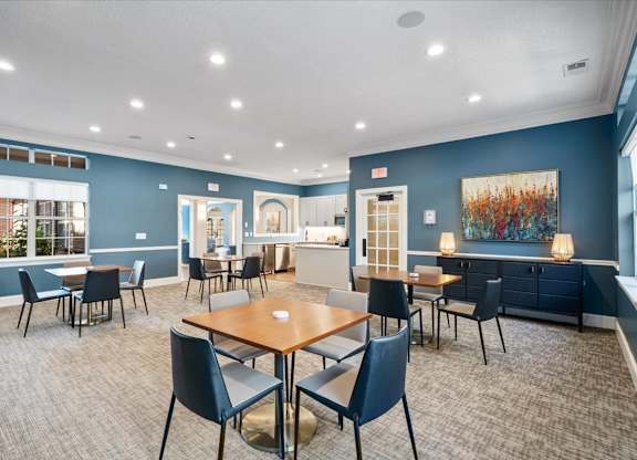 Community Room at The Claremont Apartment Homes, Overland Park, KS