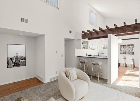 Living Area at Bremerton Park Apartments in Prairie Village, Kansas