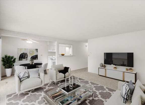 A large open living room