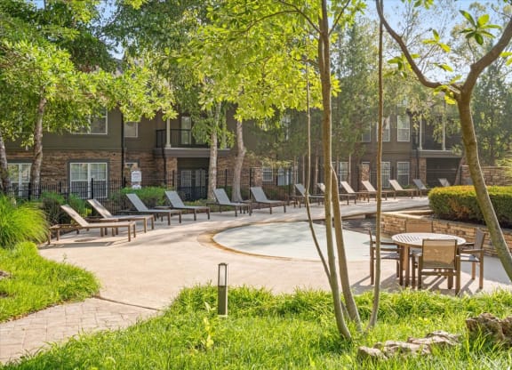 Pool Amenity Area at Deer Creek Apartment Homes