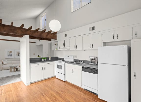 Kitchen at Bremerton Park Apartments in Prairie Village, Kansas