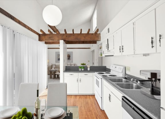 Kitchen at Bremerton Park Apartments in Prairie Village, Kansas