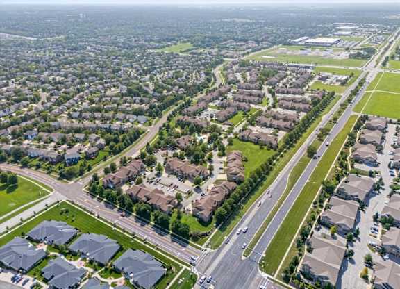 Aerial View of the Nearby Neighborhood at Stonepost Ranch Apartments, Kansas, 66221