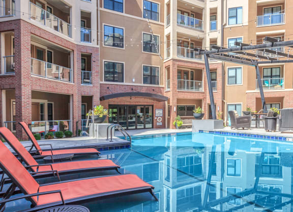Pool View at 46 Penn Apartments, Kansas City, Missouri