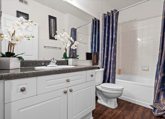a bathroom with a toilet sink and bathtub