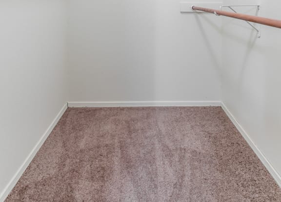 Walk in closet space at Coventry Oaks Apartments, Overland Park, KS