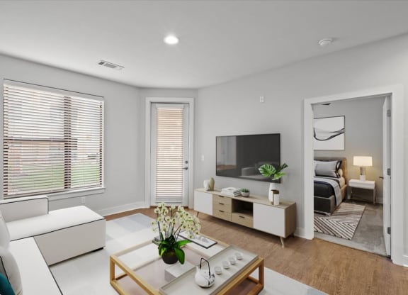 corner view of the living room