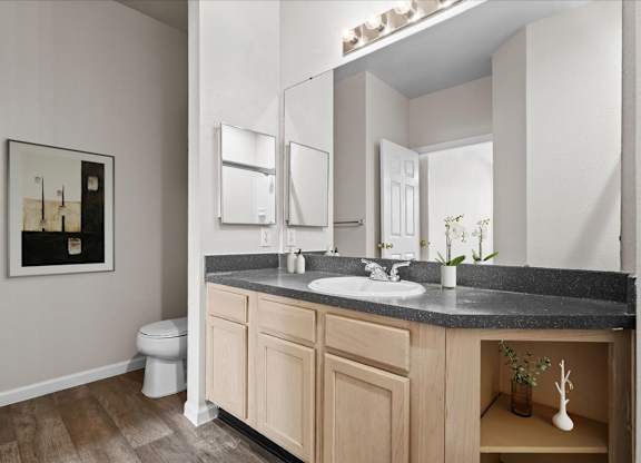 Bathroom at Crowne Chase Apartment Homes, Overland Park, 66210