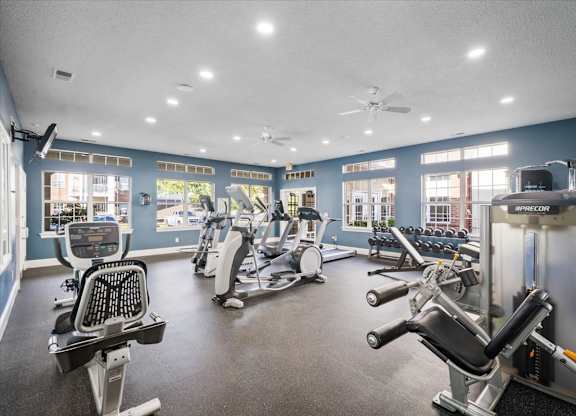 Fitness Center at The Claremont Apartment Homes, Overland Park, KS