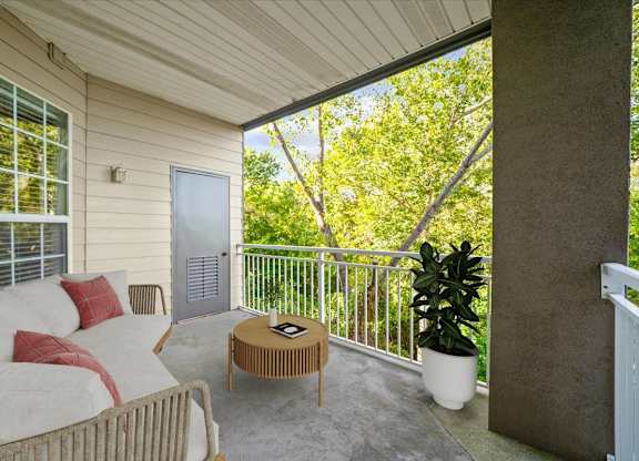 Balcony And Patio at The Claremont Apartment Homes, Kansas